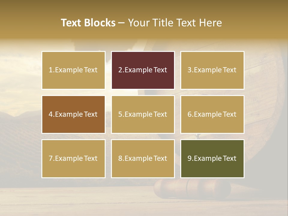 Nobody Wood Keg PowerPoint Template