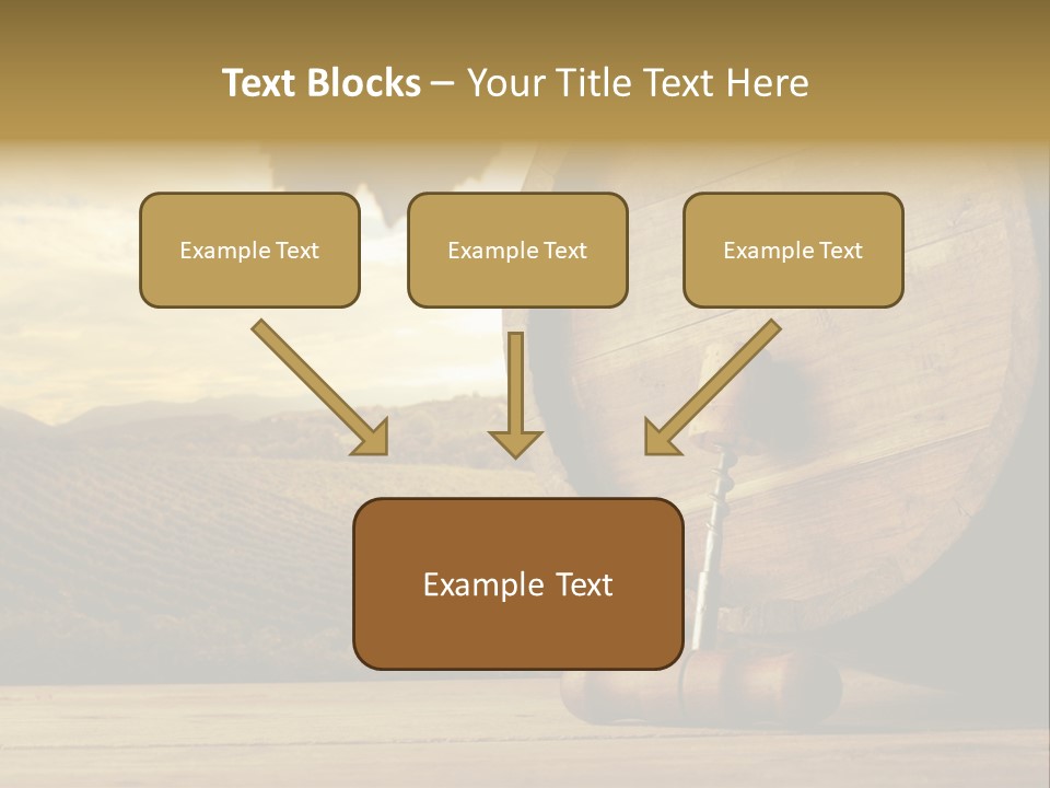 Nobody Wood Keg PowerPoint Template