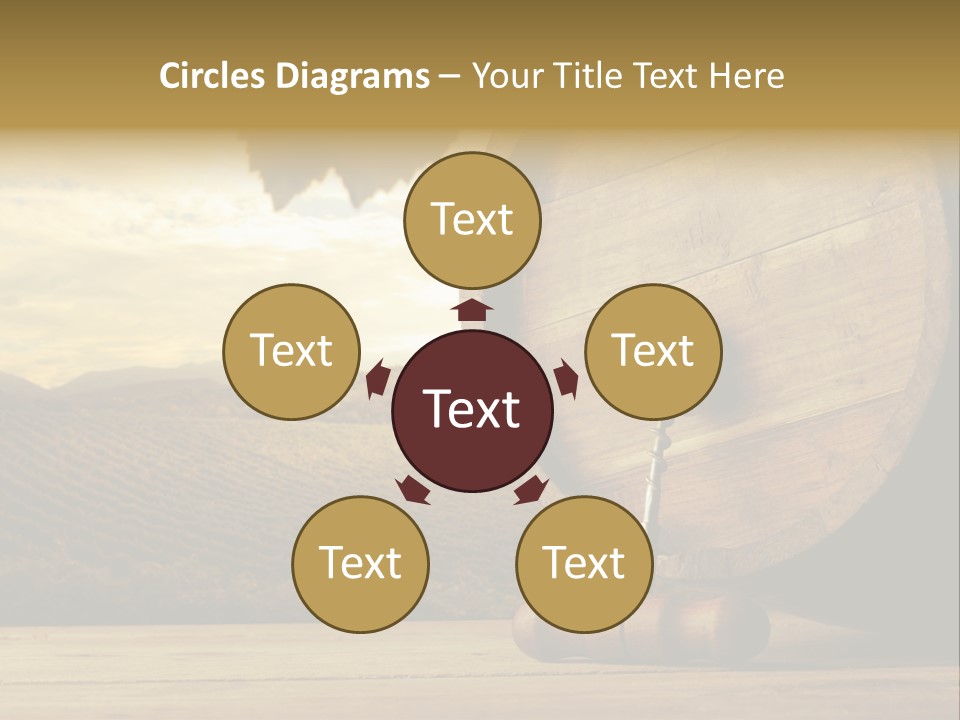 Nobody Wood Keg PowerPoint Template