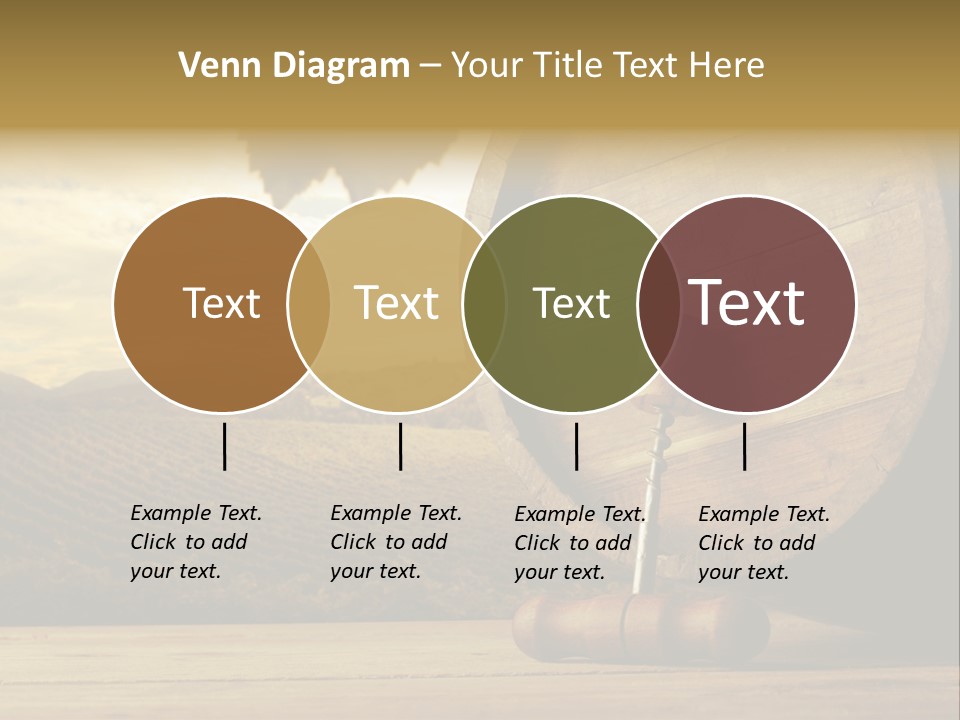 Nobody Wood Keg PowerPoint Template