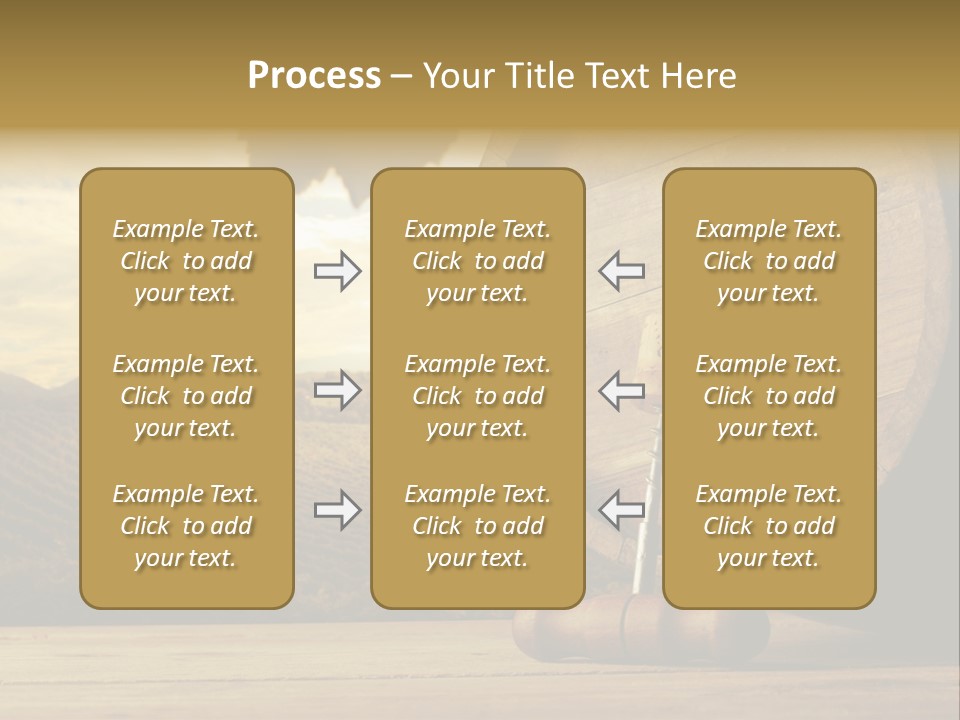 Nobody Wood Keg PowerPoint Template