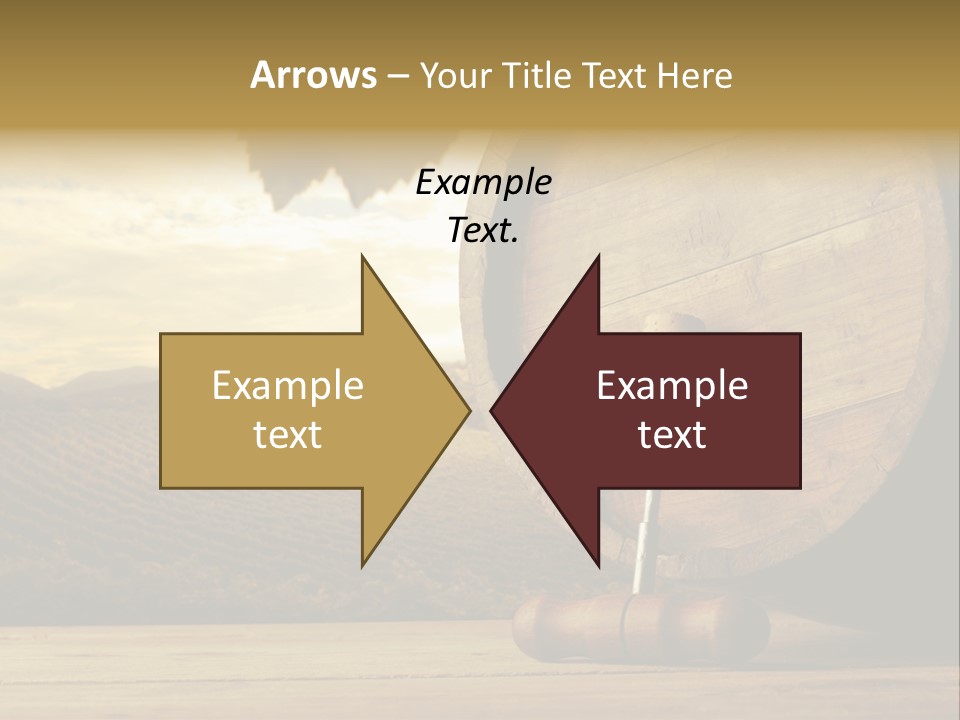 Nobody Wood Keg PowerPoint Template