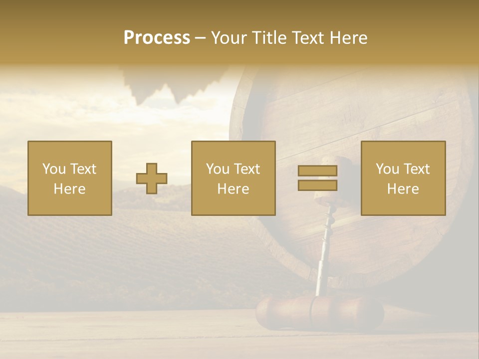 Nobody Wood Keg PowerPoint Template