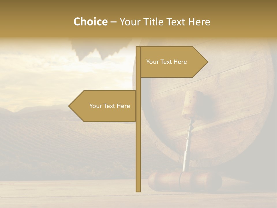 Nobody Wood Keg PowerPoint Template