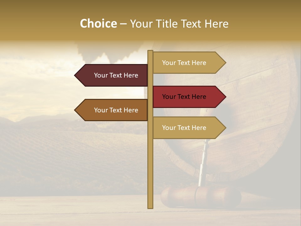 Nobody Wood Keg PowerPoint Template