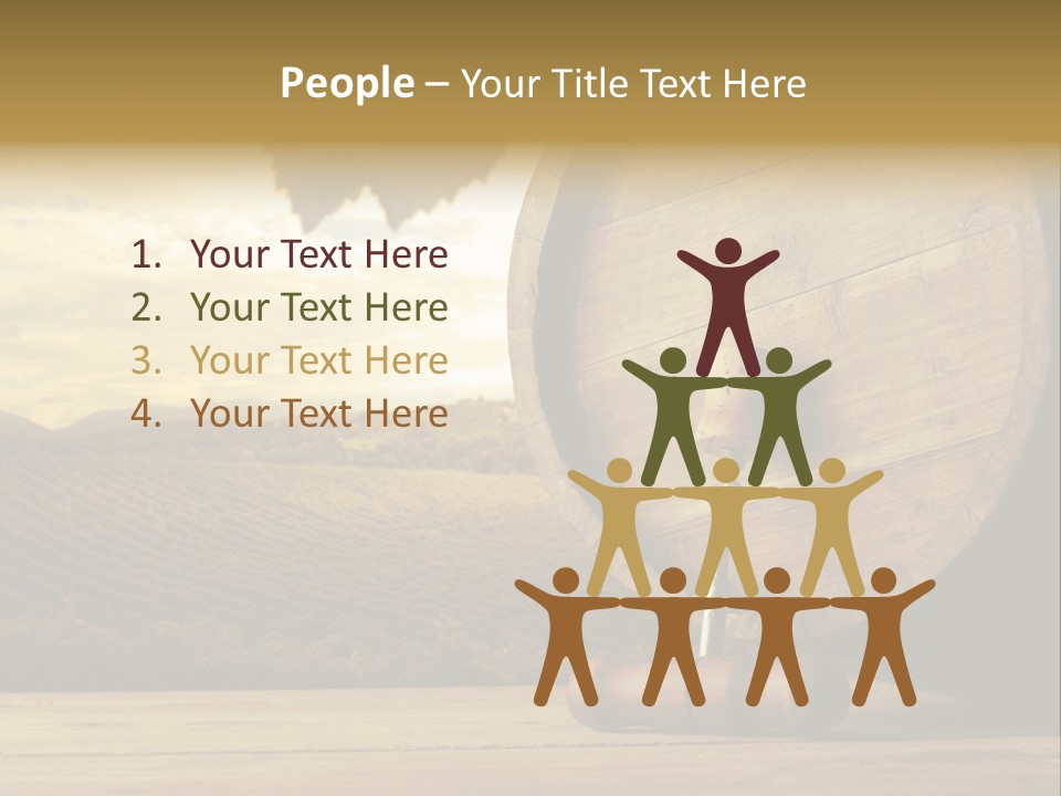 Nobody Wood Keg PowerPoint Template