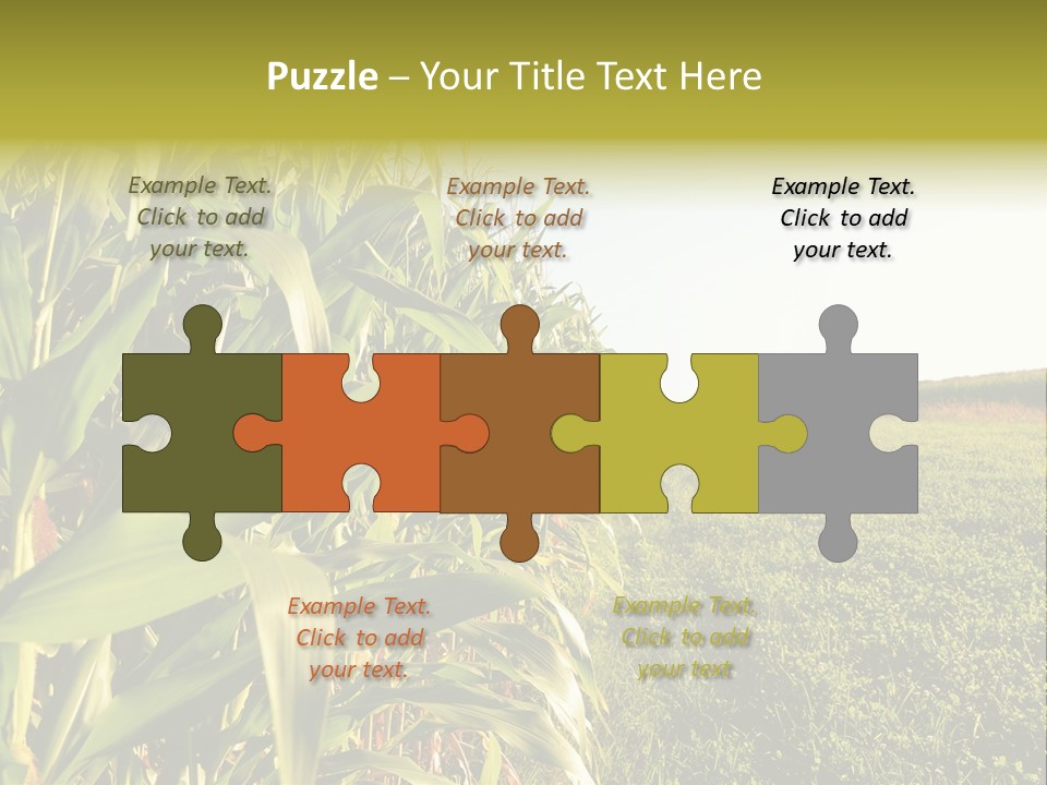 Field Sky Garden PowerPoint Template