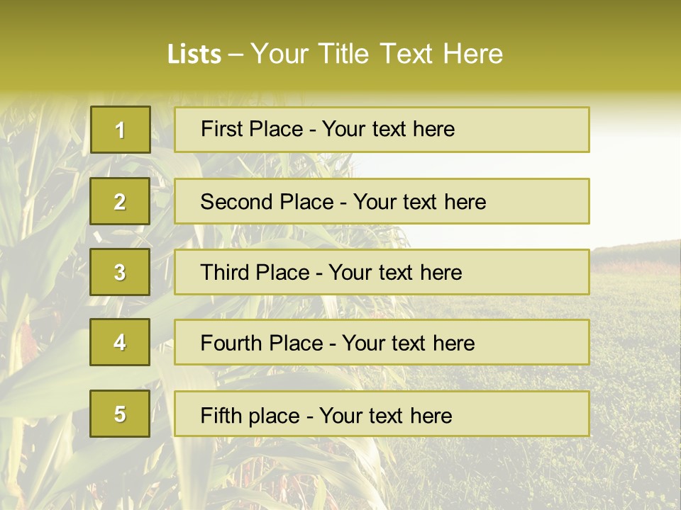 Field Sky Garden PowerPoint Template