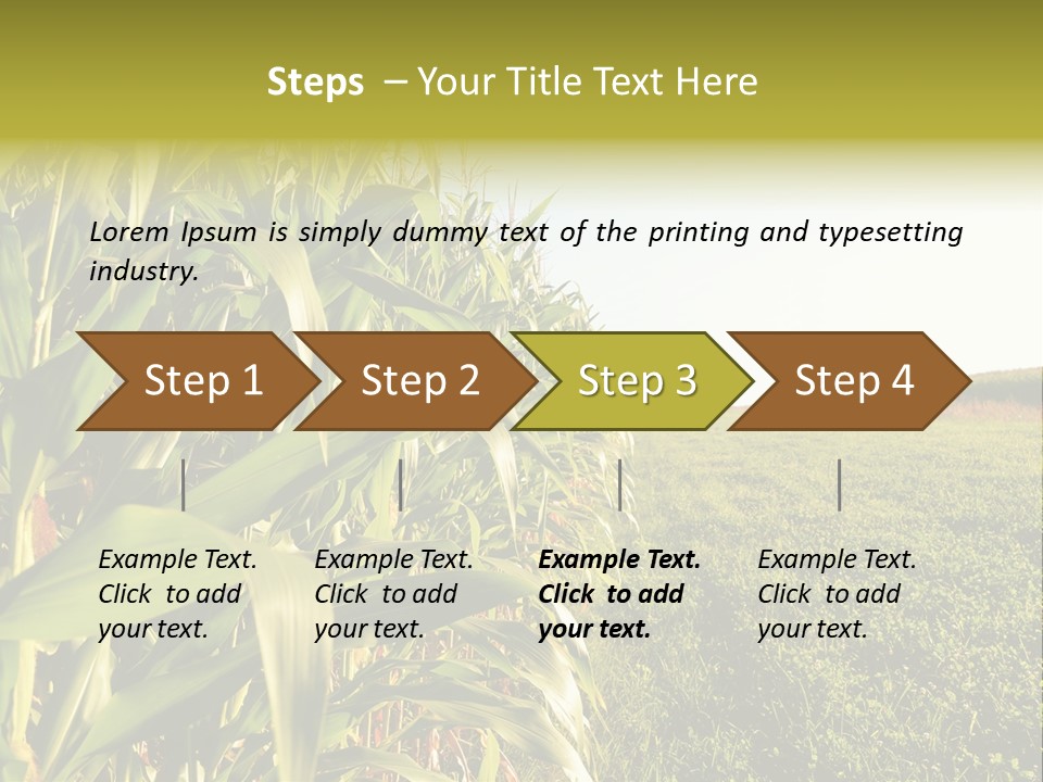 Field Sky Garden PowerPoint Template