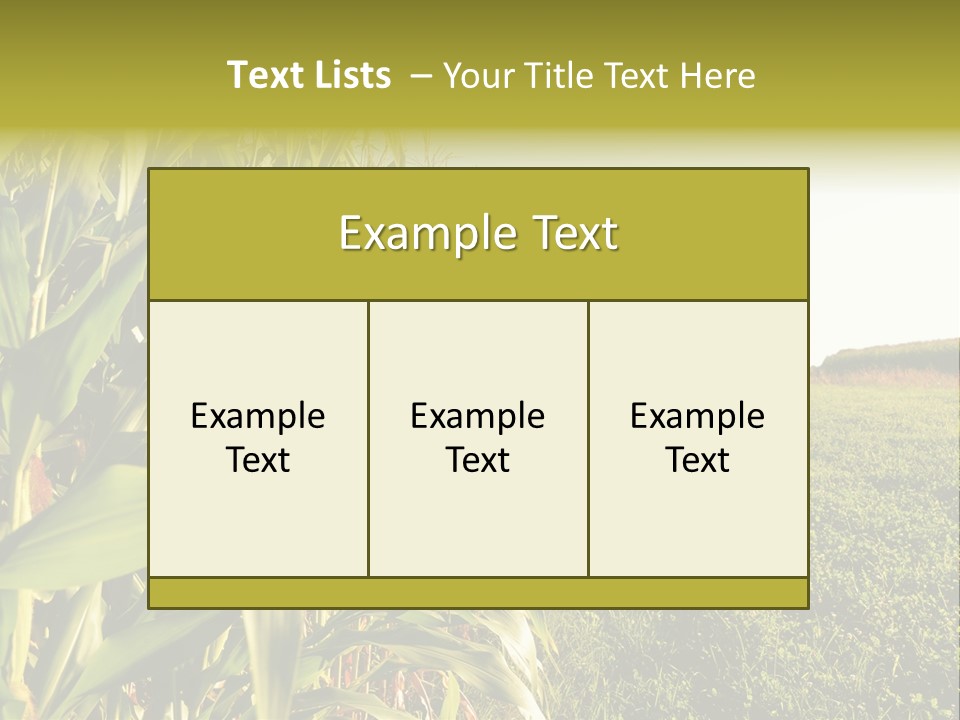 Field Sky Garden PowerPoint Template