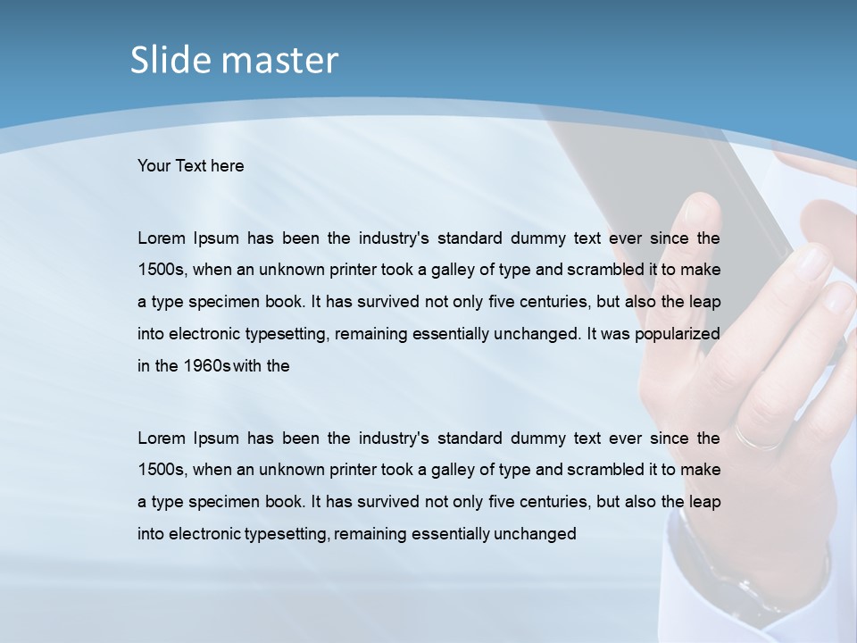 Telephony Woman Technology PowerPoint Template