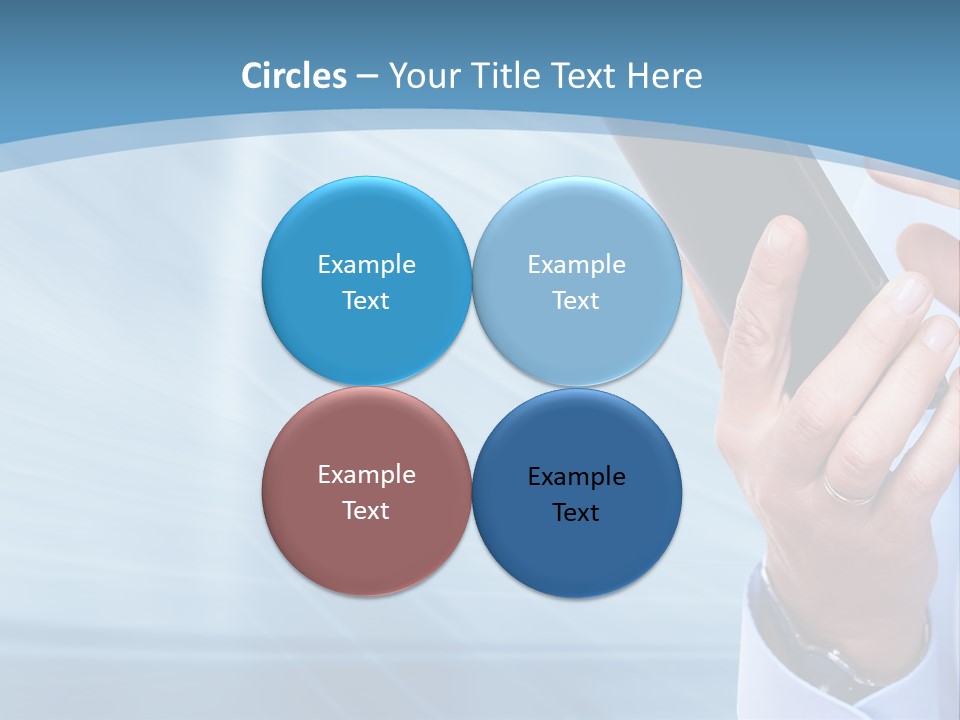 Telephony Woman Technology PowerPoint Template