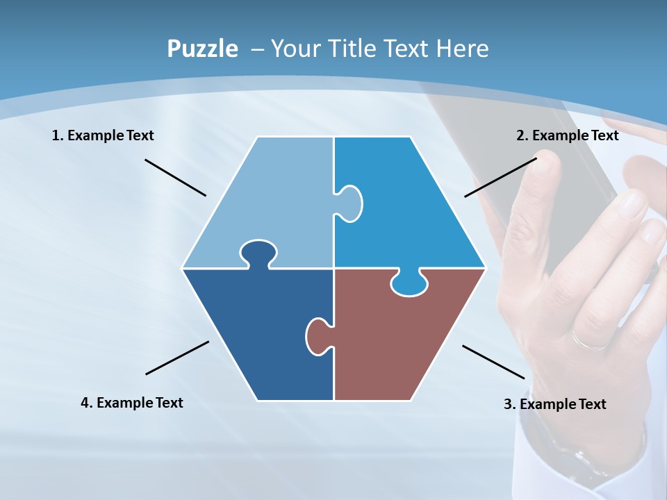 Telephony Woman Technology PowerPoint Template