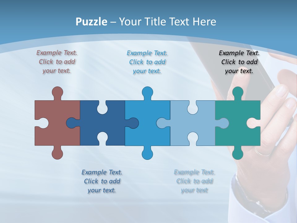 Telephony Woman Technology PowerPoint Template