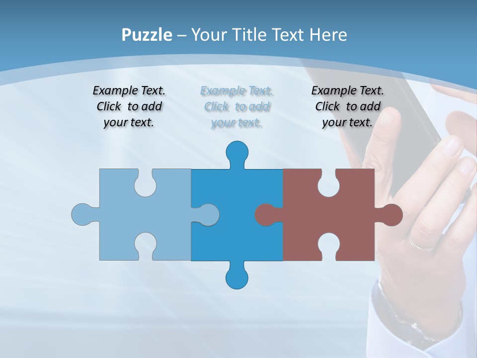 Telephony Woman Technology PowerPoint Template