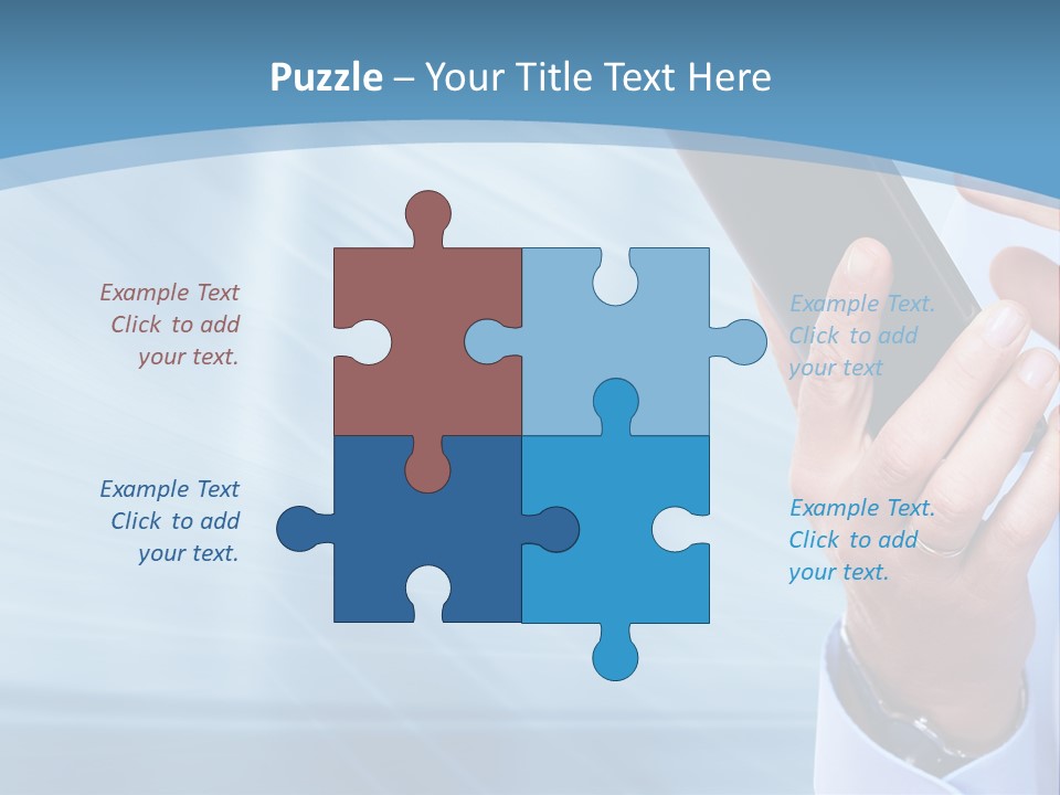 Telephony Woman Technology PowerPoint Template