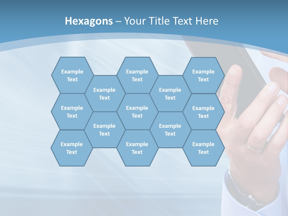 Telephony Woman Technology PowerPoint Template