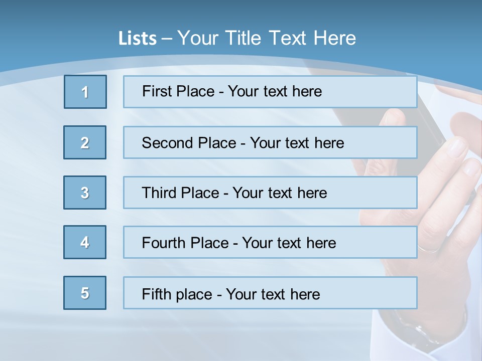 Telephony Woman Technology PowerPoint Template
