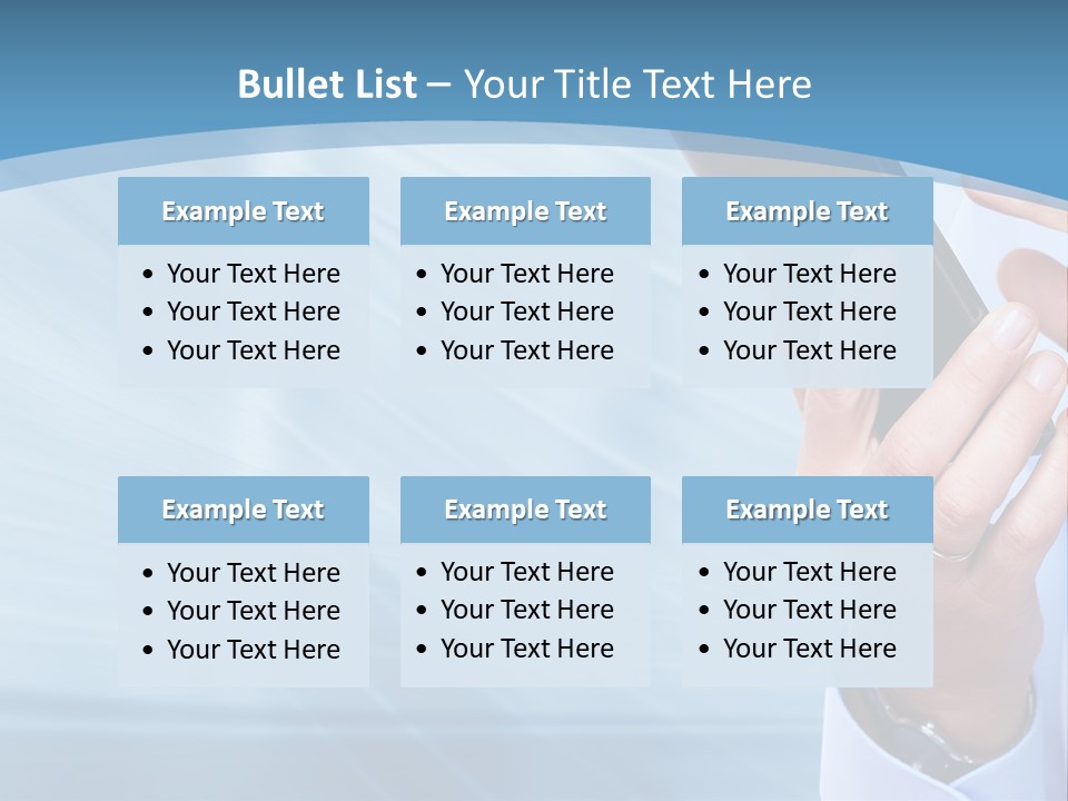 Telephony Woman Technology PowerPoint Template