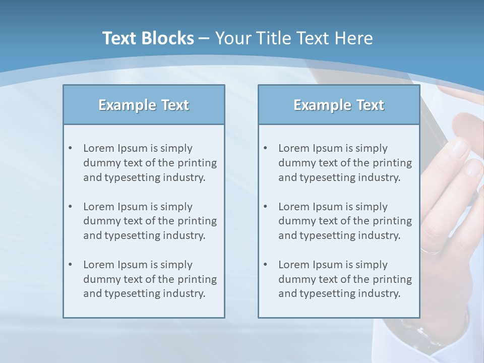 Telephony Woman Technology PowerPoint Template