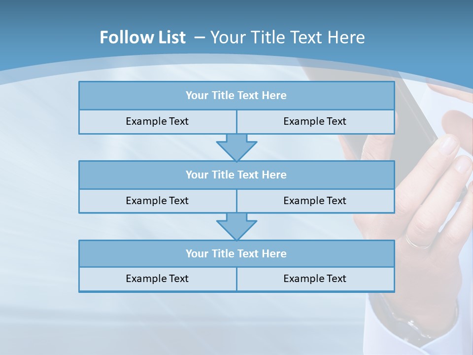 Telephony Woman Technology PowerPoint Template