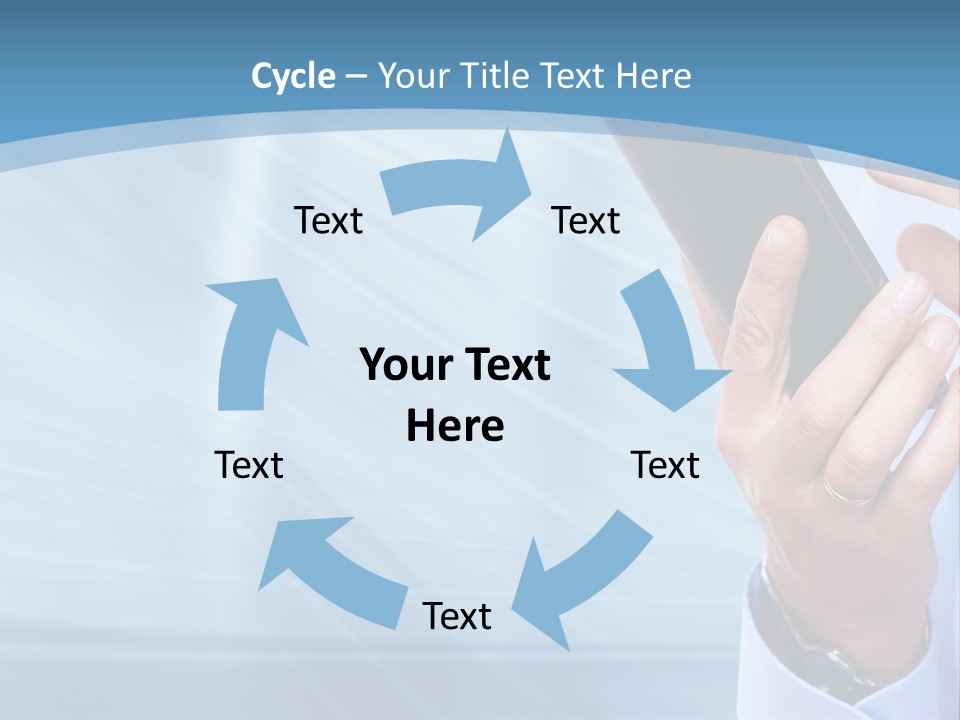 Telephony Woman Technology PowerPoint Template