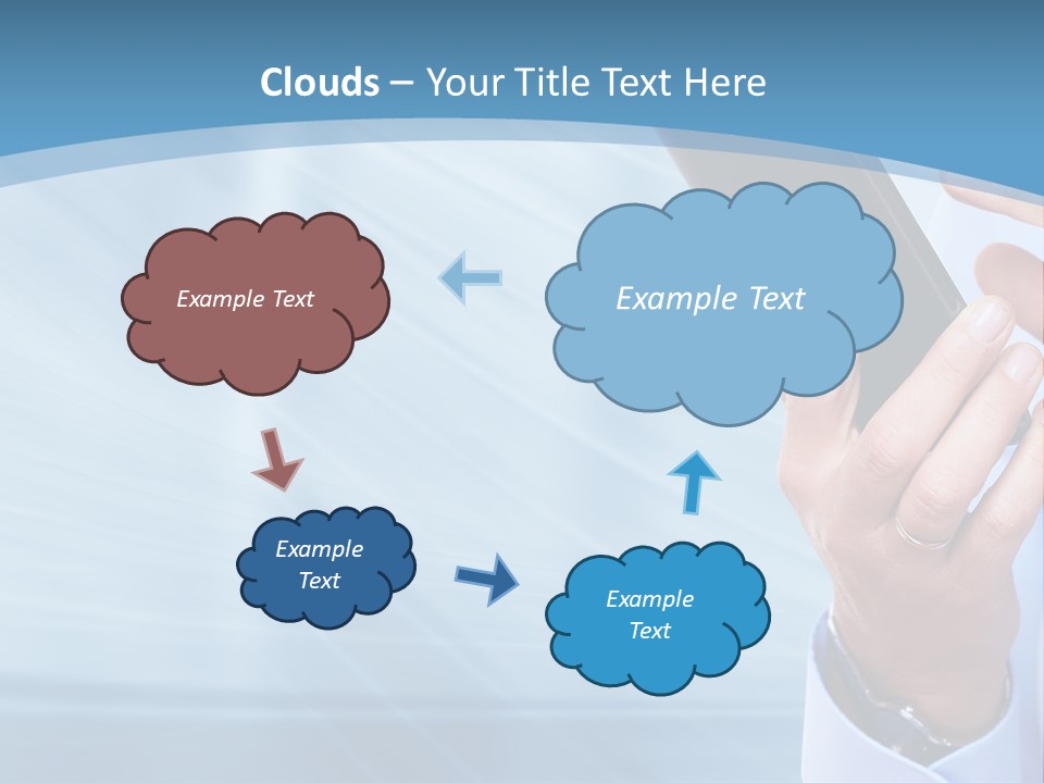 Telephony Woman Technology PowerPoint Template