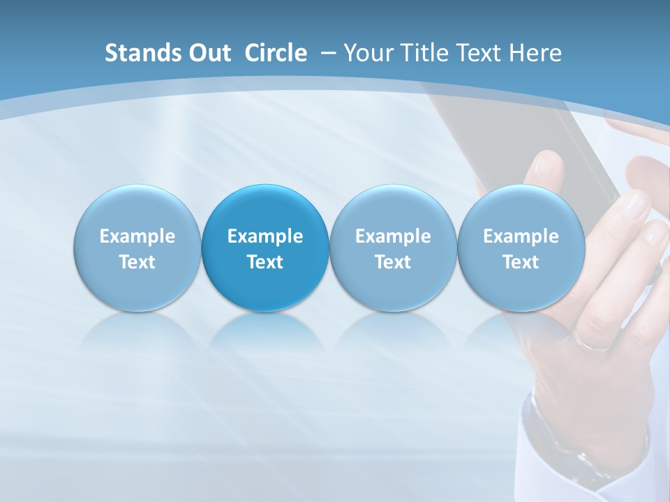 Telephony Woman Technology PowerPoint Template