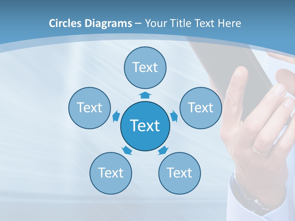 Telephony Woman Technology PowerPoint Template