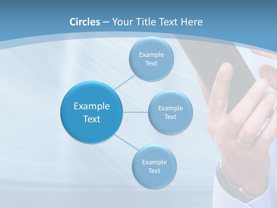 Telephony Woman Technology PowerPoint Template