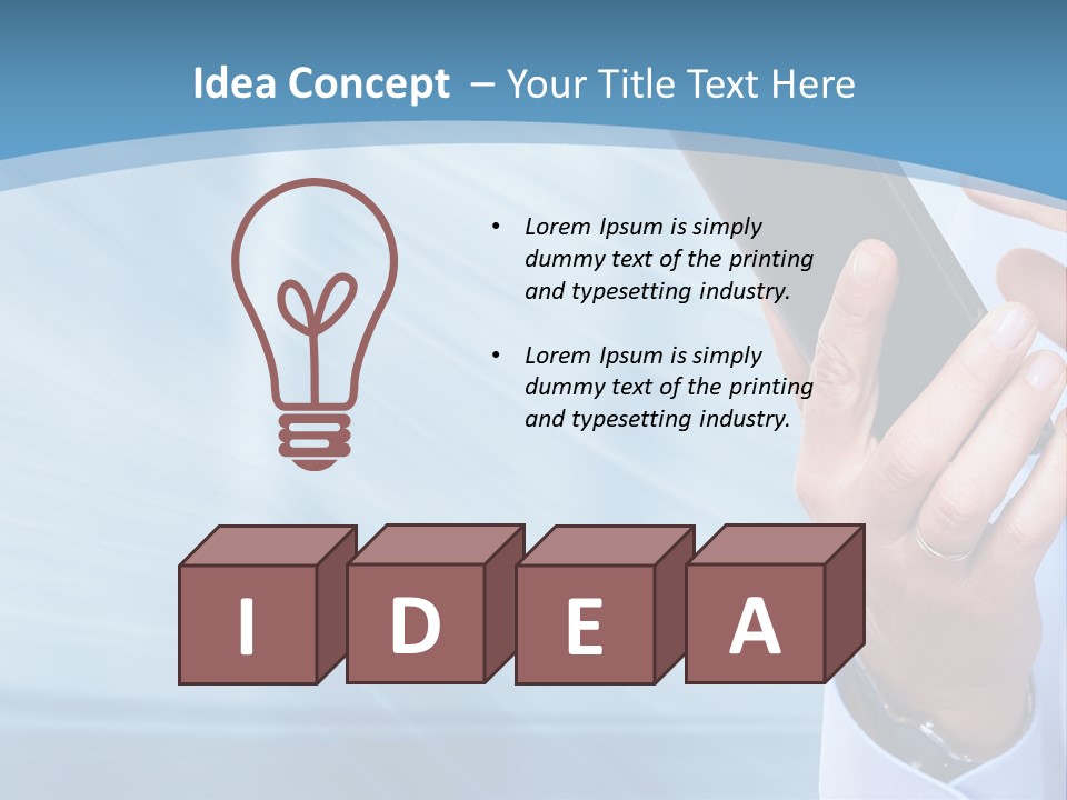 Telephony Woman Technology PowerPoint Template