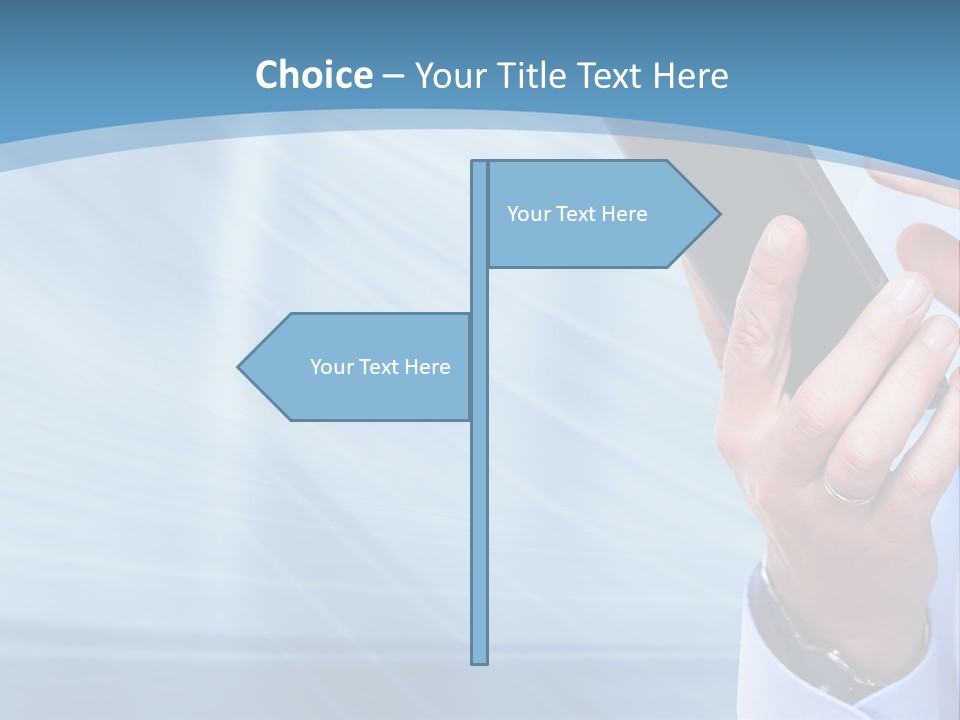 Telephony Woman Technology PowerPoint Template