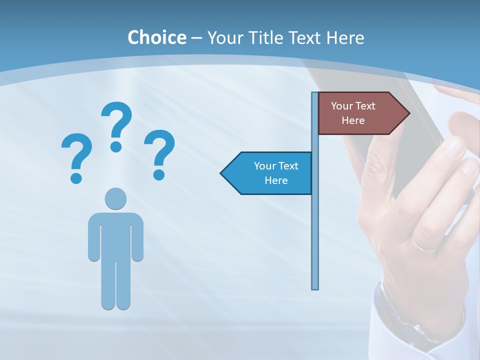 Telephony Woman Technology PowerPoint Template