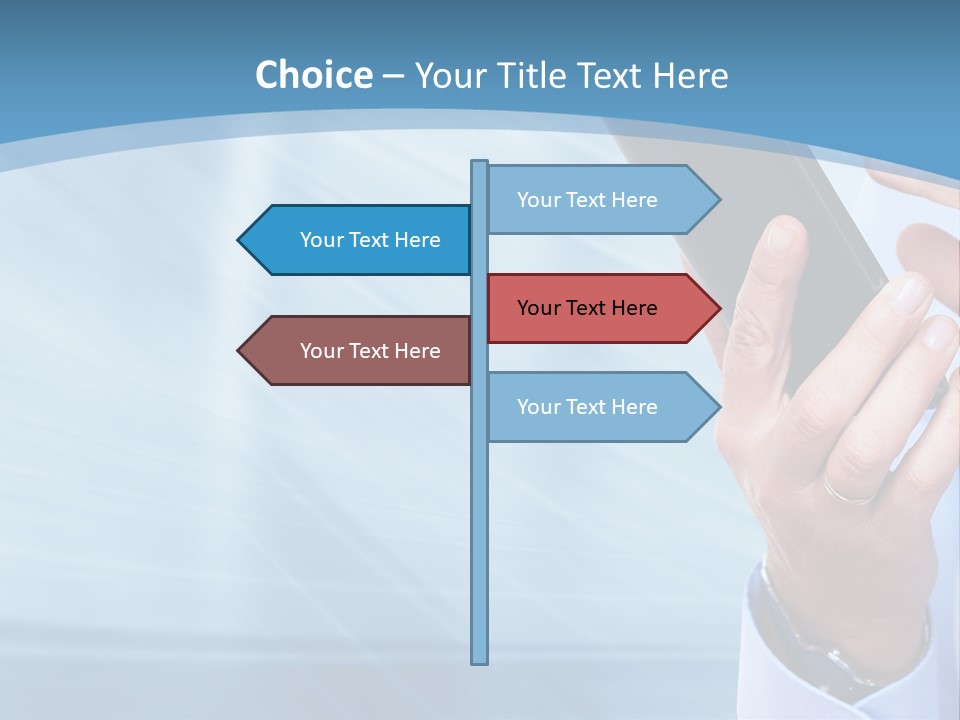 Telephony Woman Technology PowerPoint Template