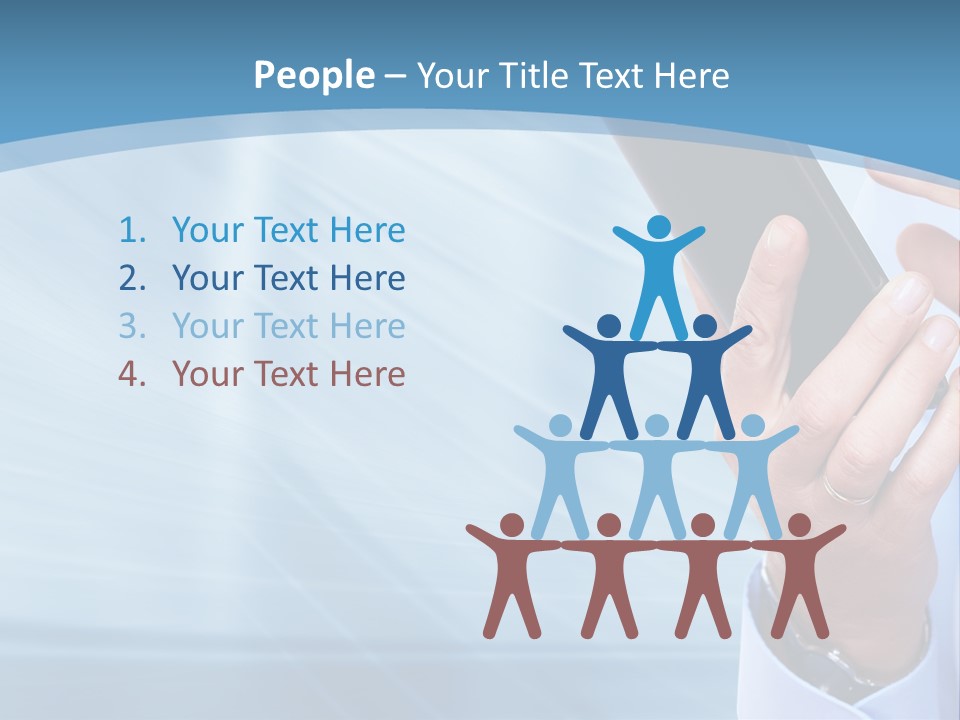 Telephony Woman Technology PowerPoint Template