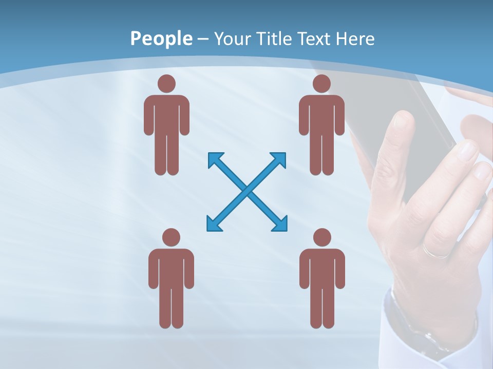 Telephony Woman Technology PowerPoint Template