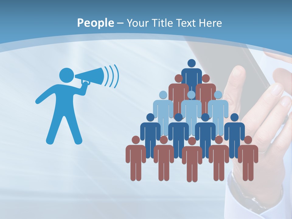 Telephony Woman Technology PowerPoint Template