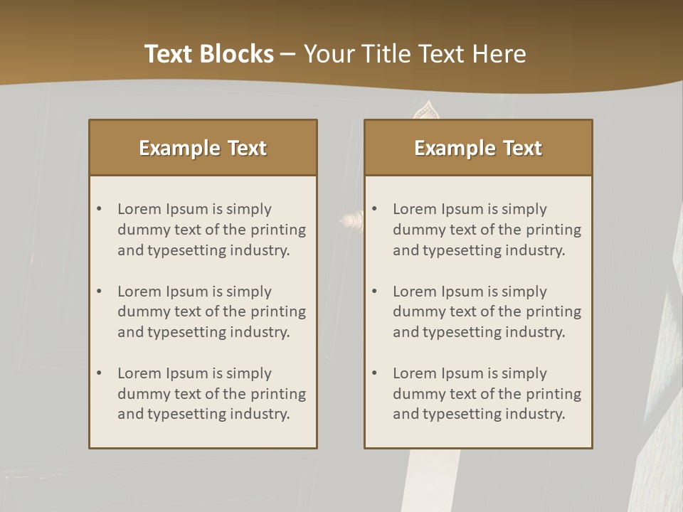 Retro Residential Metal PowerPoint Template