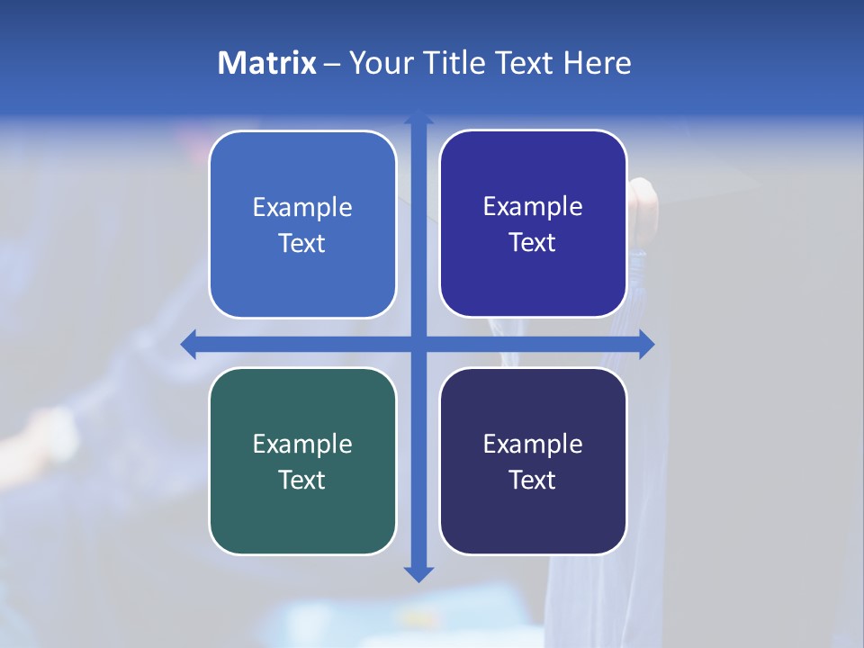 A Person In A Graduation Cap And Gown PowerPoint Template