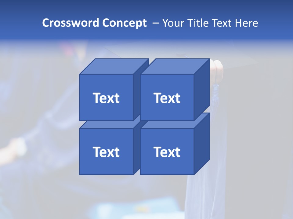 A Person In A Graduation Cap And Gown PowerPoint Template