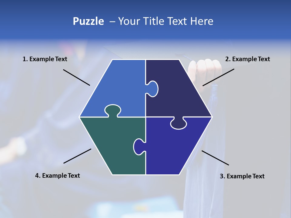 A Person In A Graduation Cap And Gown PowerPoint Template