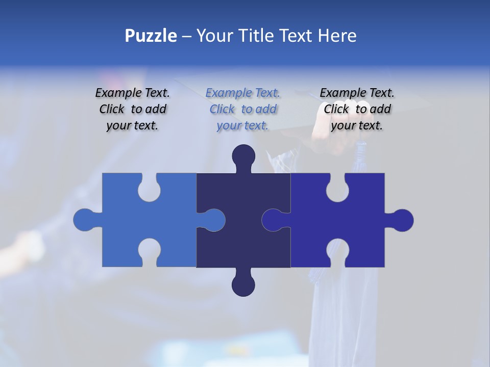 A Person In A Graduation Cap And Gown PowerPoint Template