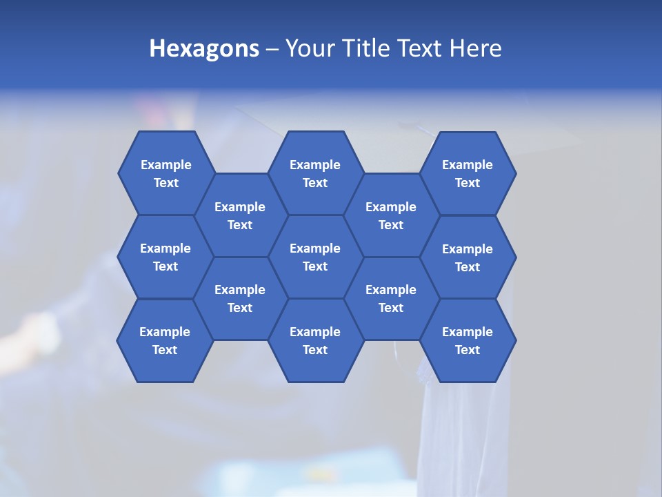 A Person In A Graduation Cap And Gown PowerPoint Template