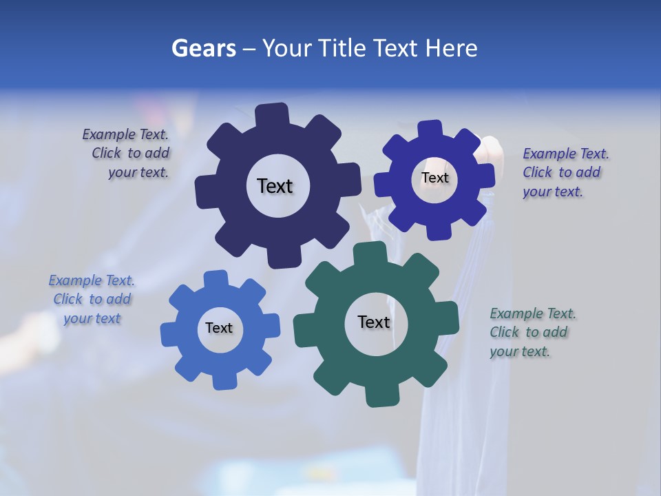 A Person In A Graduation Cap And Gown PowerPoint Template