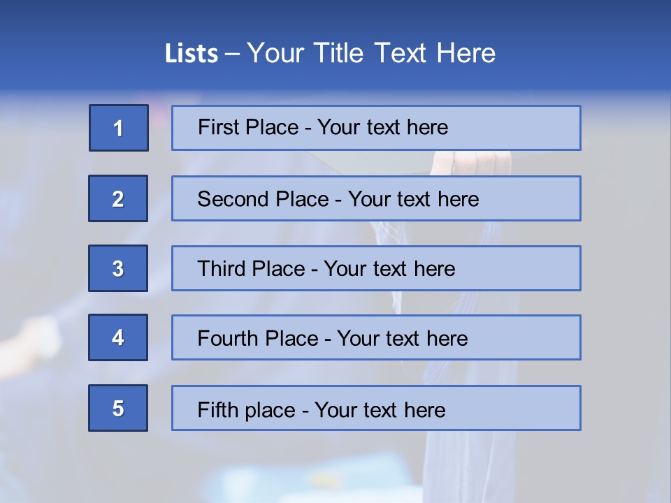 A Person In A Graduation Cap And Gown PowerPoint Template