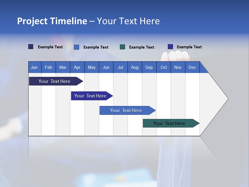 A Person In A Graduation Cap And Gown PowerPoint Template