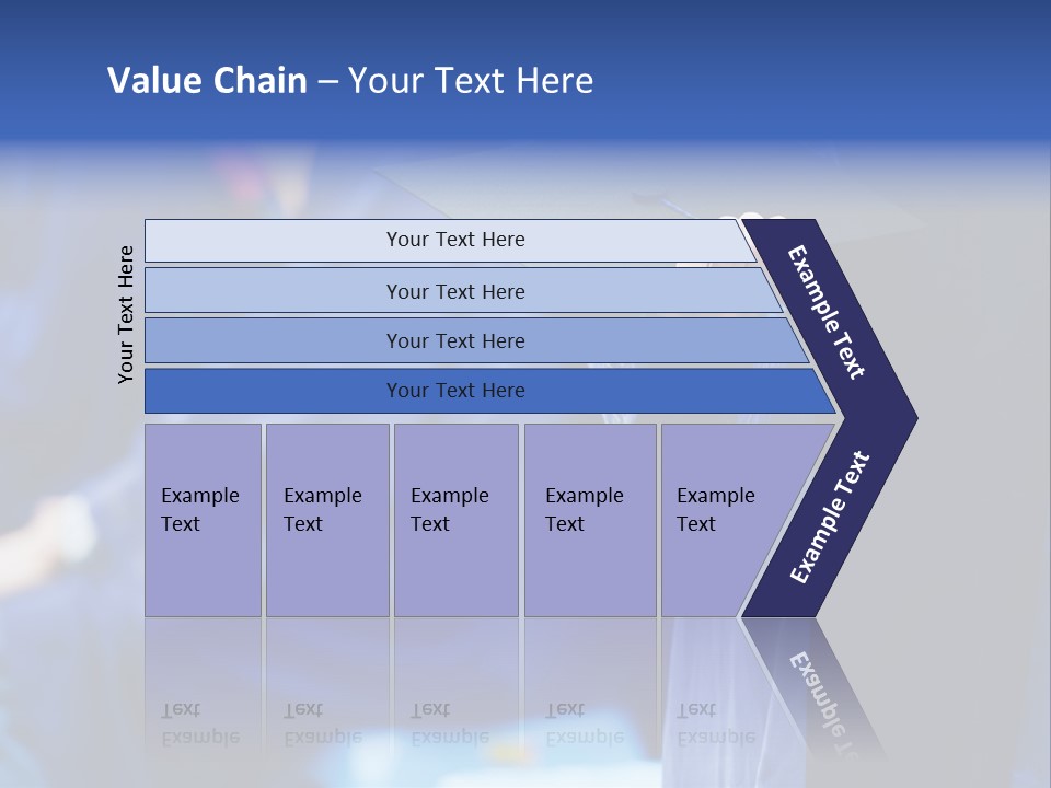 A Person In A Graduation Cap And Gown PowerPoint Template