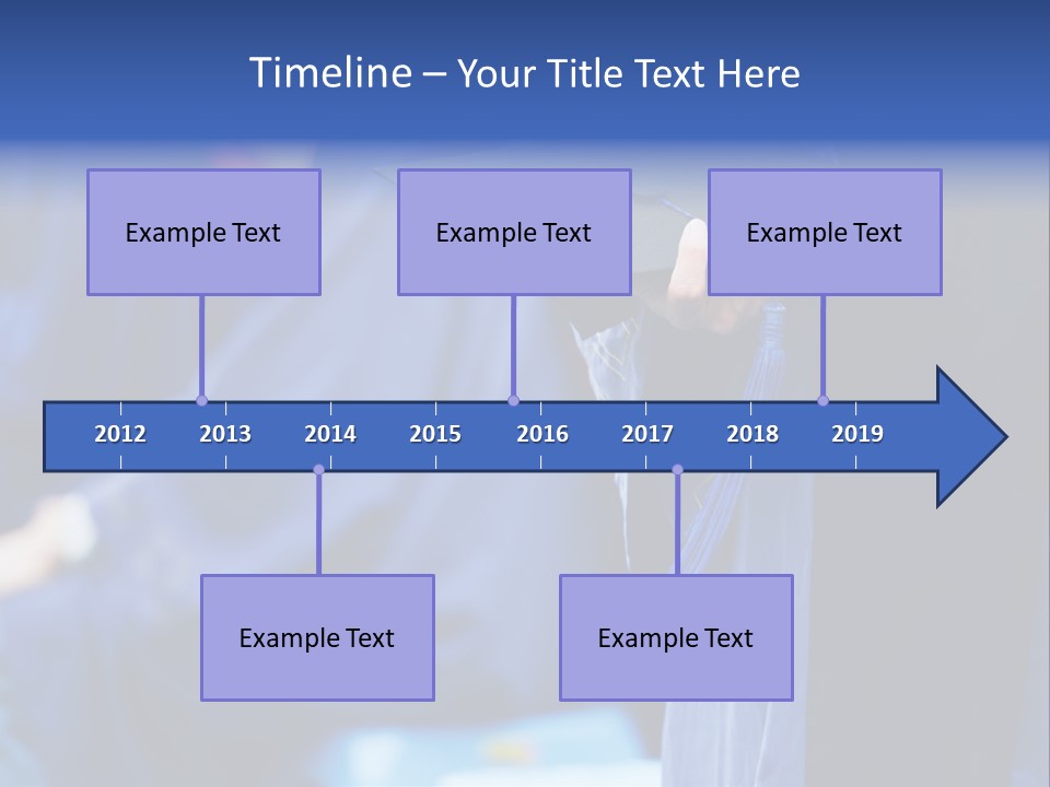 A Person In A Graduation Cap And Gown PowerPoint Template