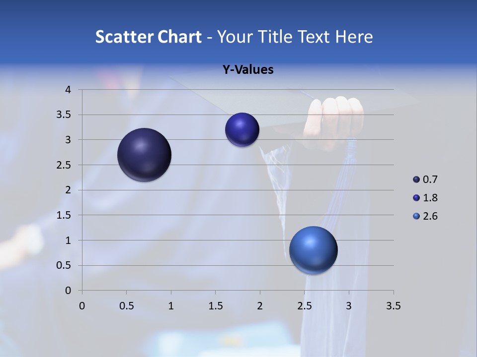 A Person In A Graduation Cap And Gown PowerPoint Template