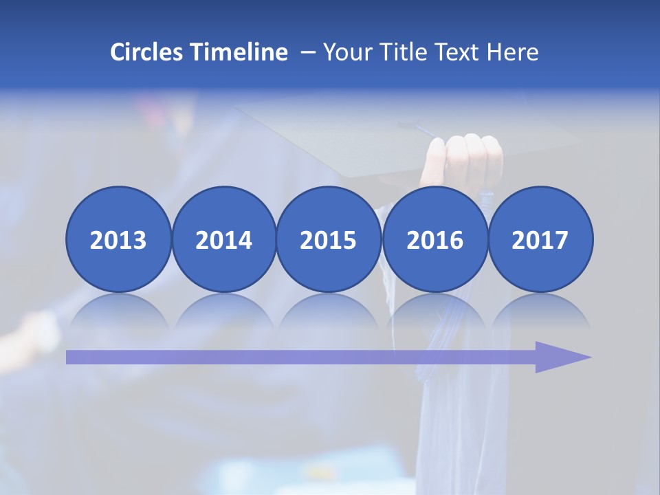 A Person In A Graduation Cap And Gown PowerPoint Template